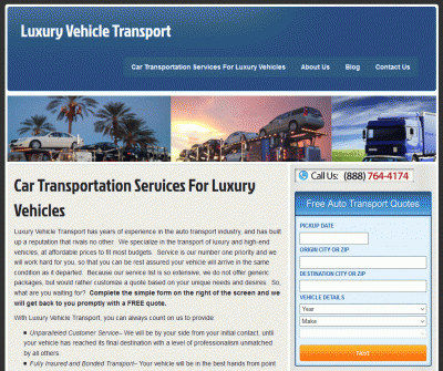 Luxury Vehicle Transport