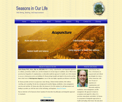 Seasons In Our Life Carlos Durana, Ph.D., M.Ac. Acupuncture Treatments in Reston, VA 