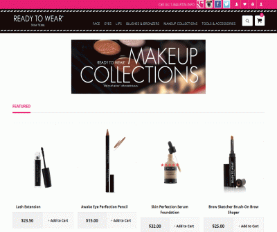 Lipstick, Lip Gloss, Lip Liner, Blush, Eye Liner, Mascara, Eye Shadows, Facial Powder