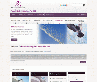 Reach Nettings Nets for Bird Pest Control