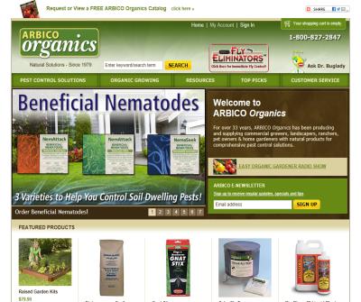 Arbico Organics Natural Pest Control Products