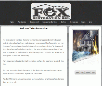 Fox Restoration, Inc. Roof Services
