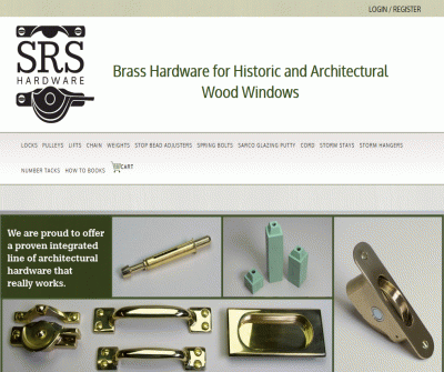 Brass Hardware for Historic and Architectural Wood Windows