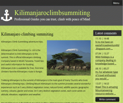 Travel Agent Kilimanjaro climbing booking trips