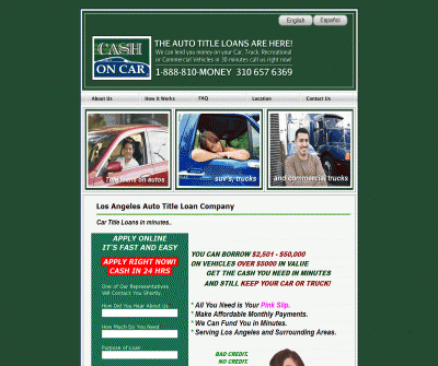 Auto Title Loans | Car Title Loans | Loan Company, Los Angeles, CA