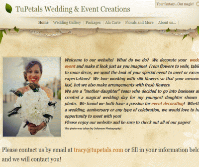 TuPetals Wedding and Event Creations