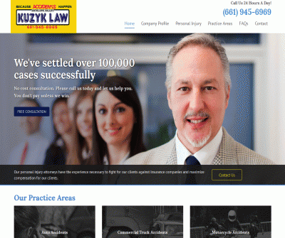 Kuzyk Law, LLP Personal Injury Law Firm Lancaster, CA