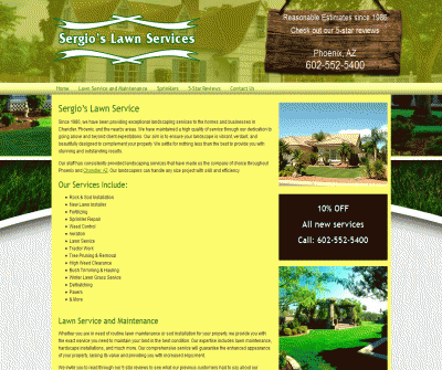 Sergio''s Lawn Services Landscaping Chandler AZ 