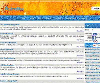 Inidan Horoscope Online at Astrolika.com