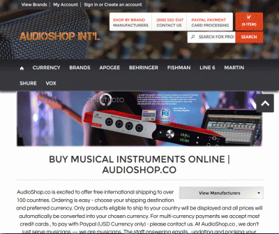 AudioShop.co | Buy Musical Instruments Online