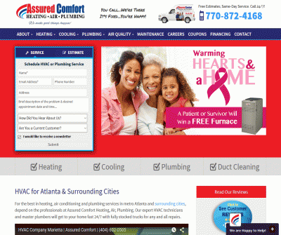 Assured Comfort Heating, HVAC, Air Condition, Plumbing Atlanta GA