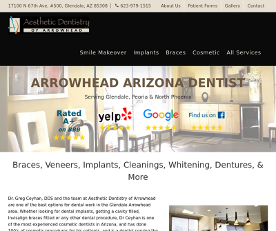 Aesthetic Dentistry of Arrowhead Glendale Arizona Dentist Dr. Greg Ceyhan