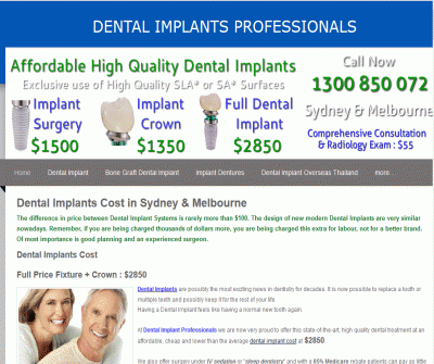 Get Customised Titanium Dental Implants in Sydney