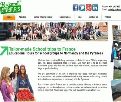  French Educational & Adventurous School Trip by RocknRoll Adventures
