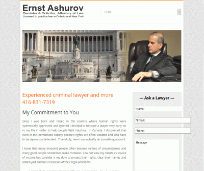 Criminal Lawyer Toronto | Ernst Ashurov