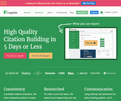 Loganix Local Web Directory Citation Building Services
