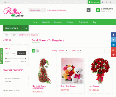 Send Flowers to Bangalore - Flowersngiftonline.com