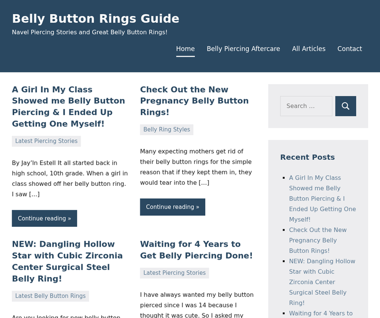 Belly Button Rings Guide