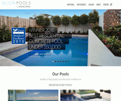 Baden Pools Inground Concrete Pool and Spas Australia