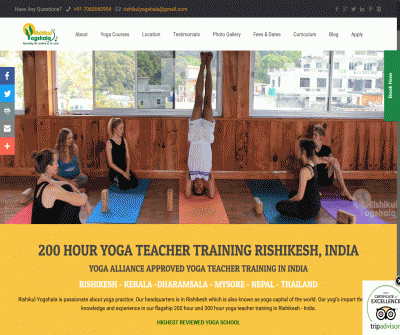 200 Hour Yoga Teacher Training in Rishikesh, India