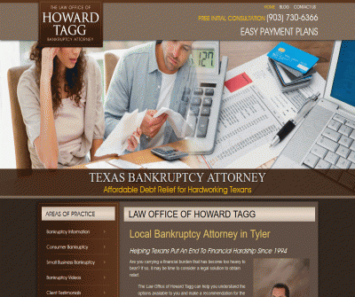 Law Office Of Howard Tagg Chapter 13 Bankruptcy Tyler, TX