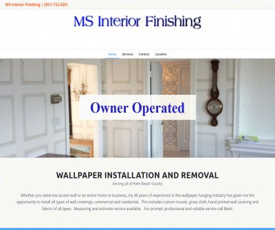 MS Interior Finishing  Dry Wall Contractor  Wallpaper Store  Boynton Beach FL      
