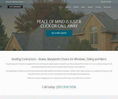 Capitol Improvements Window Contractor Bowie Maryland