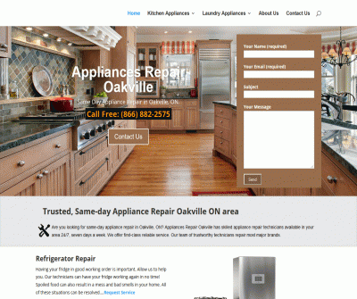 Appliance, Oven, Cooktop, Dishwasher Repair Oakville