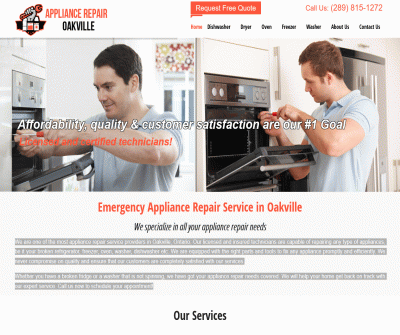 Appliance, Dishwasher, Washer Repair Oakville