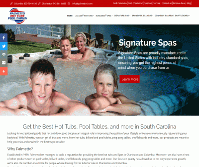 Palmetto Hot Tubs & Pool Tables in South Carolina