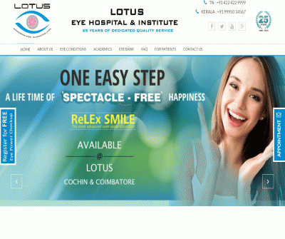 Lotus Eye Care Hospital for Lasik, Cataract, Glaucoma in Kochi, Coimbatore