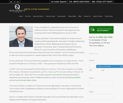 Trevor Quirk Ventura Auto Accident Lawyer Trevor M. Quirk, Ventura CA