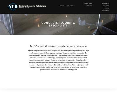 National Concrete Refinishers NCR Concrete Flooring, Coatings Edmonton