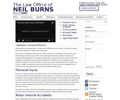 Law Office of Neil Burns Boston MA Attorney Personal Injury Lawyer Car Accidents