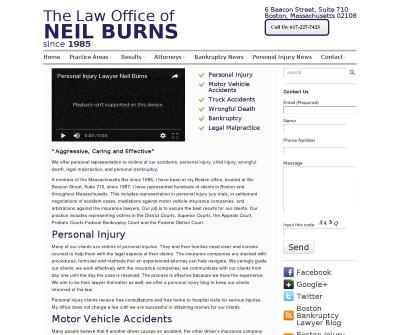 Law Office of Neil Burns Boston MA Attorney Personal Injury Lawyer Car Accidents
