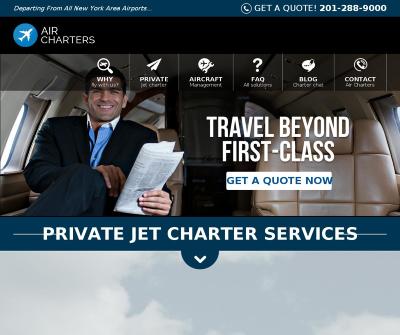 Air Charters Inc Air Charter Service Private Travel Learjets New York Metro Teterboro Airport NJarea,