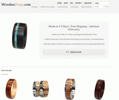 WoodenRings.com  Custom Wedding Rings, Layered Rings, Solid Rings, or Bentwood Rings