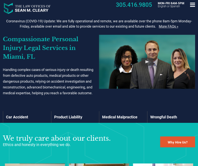 The Law Offices of Sean M. Cleary ,Car Accident Attorney, medical malpractice, child injuries, 
