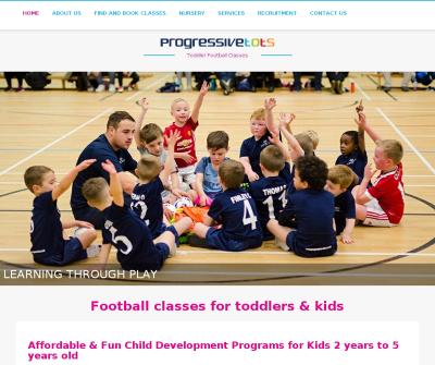 Progressive Tots Football Training For Kids