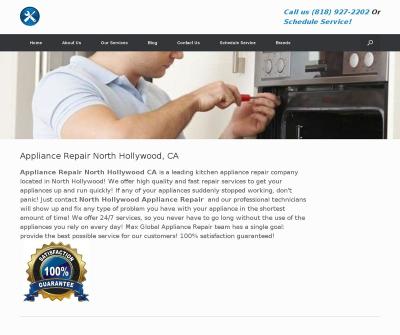 Max Global Appliance Repair in North Hollywood CA