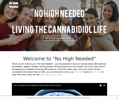 No High Needed - CBD Products & Cannabidiol Supplement Education