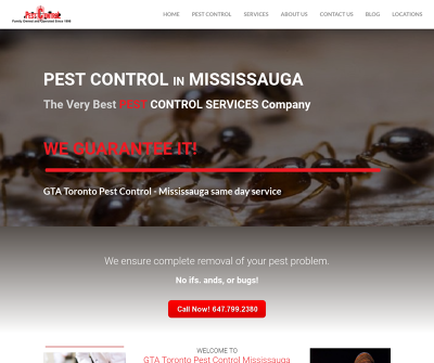 GTA Toronto Pest Control – Mississauga