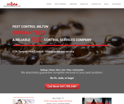 GTA Toronto Pest Control – Milton