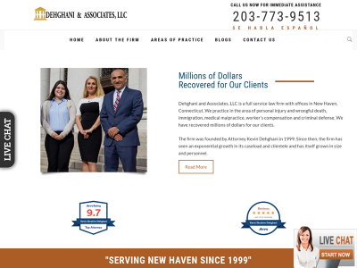 Dehghani & Associates New Haven,CT Personal Injury Negligent Security Medical Malpractice 