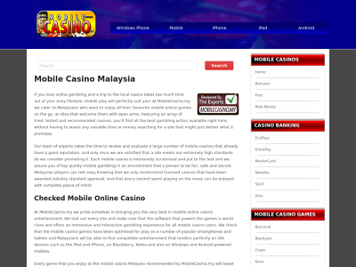 Casino Sites Mobile Gambling Malaysia