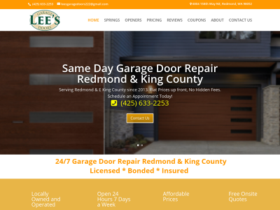 Lee''s Garage Door Repair Redmond