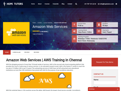 Hope Tutors | AngularJS, RPA, SEO, AWS, .Net Software Training Institute