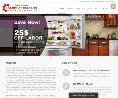 SameDay Chicago Refrigerator Repair Services