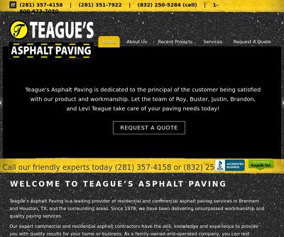 Teague's Asphalt Paving Hockley,TX Asphalt Concrete Asphalt Millings Crushed Concrete