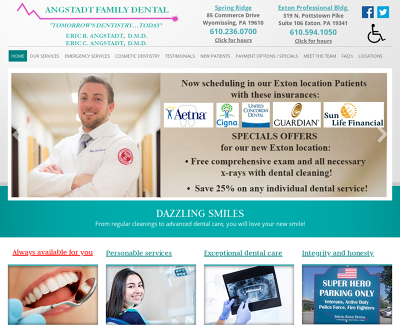 Angstadt Family Dental Wyomissing,PA Tooth Pain Sensitive Teeth Broken Teeth 